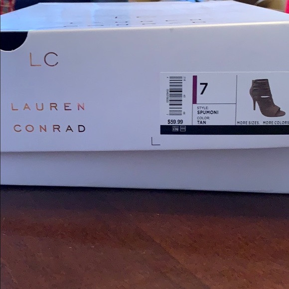 Lauren Conrad Heels Size 7 Tan Like New Spumoni - Picture 7 of 7